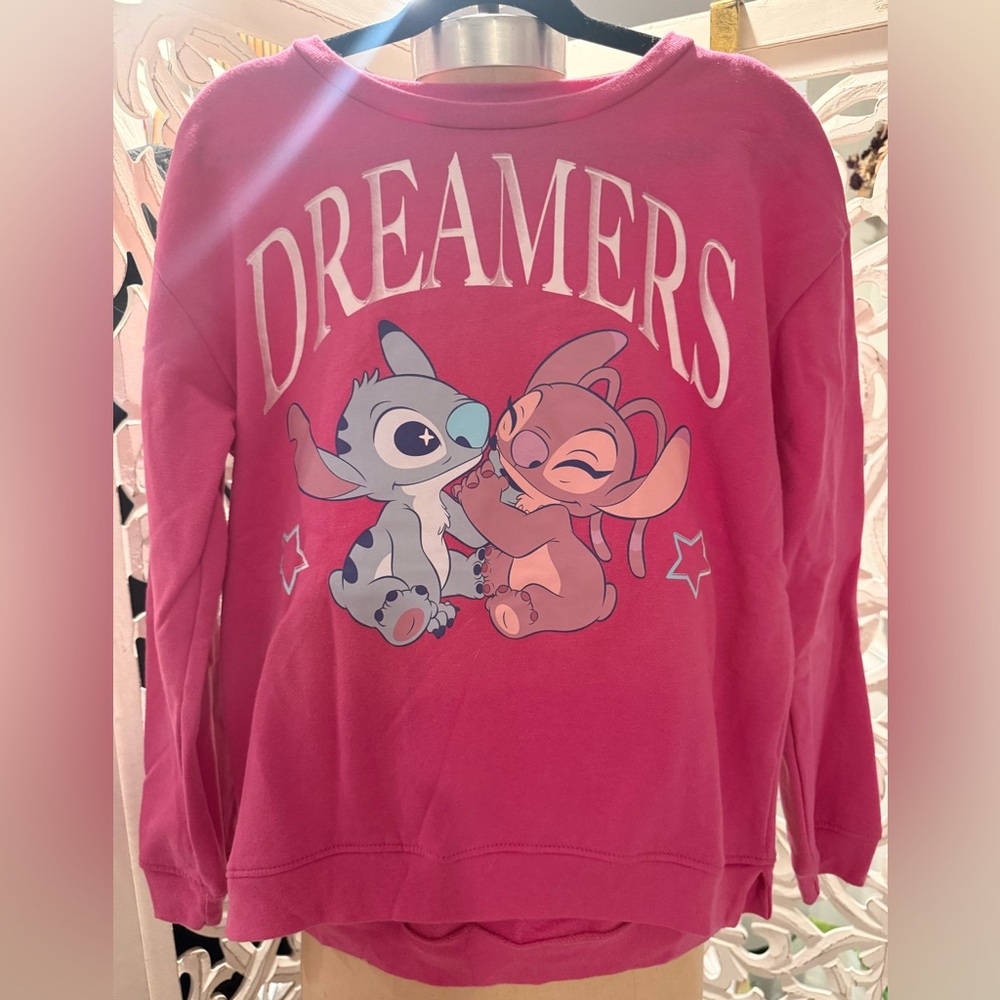 Stitch -Dreamers Kids Pink Sweatshirt